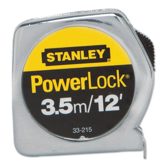 Picture of Stanley Tools Powerlock Die Cast Tape Measure, 12ft x 1/2in Blade