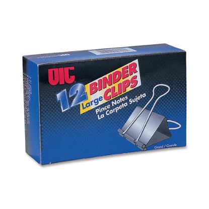 Picture of OIC Binder Clips, Large, 2in, Black, Box Of 12