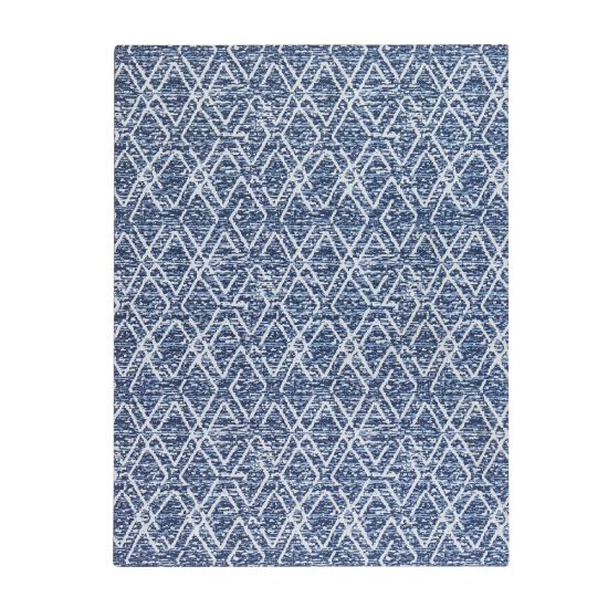 Picture of Realspace Designer Chair Mat, 36inW x 48inD, Blue/Ivory