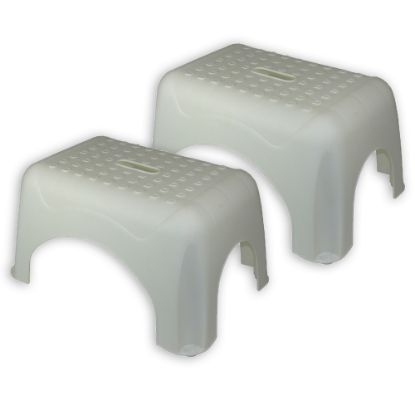 Picture of Romanoff Products Step Stools, 12-1/4inH, White, Pack Of 2 Stools