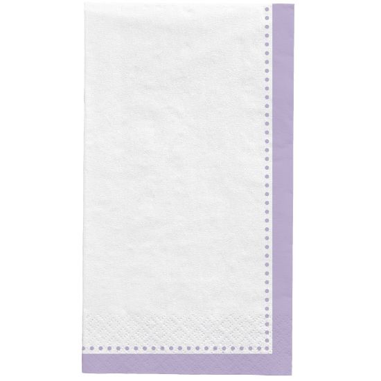 Picture of Amscan Premium Buffet Napkins, 7-3/4in x 4-1/2in, Lavender