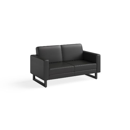 Picture of Safco Mirella Lounge Settee, Black/Black