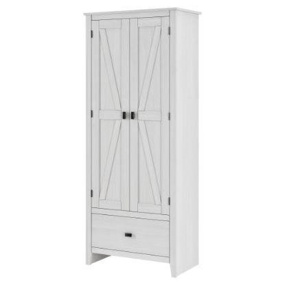 Picture of Ameriwood Home Farmington 30in Wide Storage Cabinet, 4 Shelves/1 Drawer, Ivory Pine