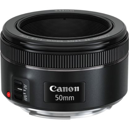 Picture of Canon - 50 mmf/1.8 - Fixed Lens for Canon EF - Designed for Digital Camera - 49 mm Attachment - 0.21x Magnification