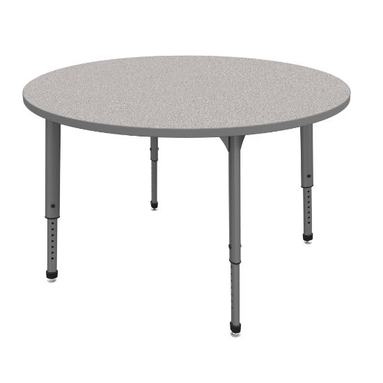 Picture of Marco Group Apex Series Round Adjustable Tables, 30inH x 48inW x 48inD, Gray Nebula/Gray