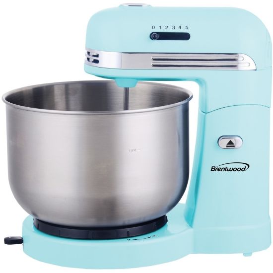 Picture of Brentwood SM-1162BL 5-Speed Stand Mixer with 3.5 Quart Stainless Steel Mixing Bowl, Blue - 250 W - Blue