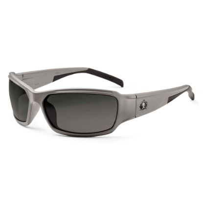 Picture of Ergodyne Skullerz Safety Glasses, Thor, Matte Gray Frame, Smoke Lens