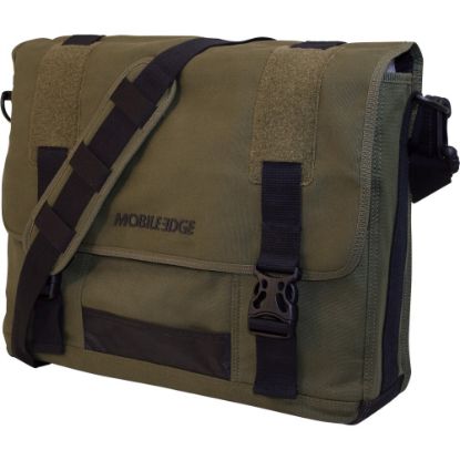 Picture of Mobile Edge Canvas Messenger Laptop Bag, Olive