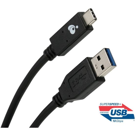 Picture of IOGEAR Charge & Sync Flip USB 3.1 Gen 2 A to USB-C Cable 10 Gbps (USB-IF) - First End: 1 x USB 3.1 (Gen 2) Type A - Male - Second End: 1 x USB 3.1 (Gen 2) Type C - Male - 10 Gbit/s - 1