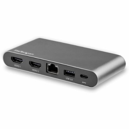 Picture of StarTech.com USB C Multiport Adapter - Dual 4K Monitor - Windows - USB-C to Dual 4K HDMI Adapter - 2x USB-A Ports - 100W PD 3.0 - GbE - Dual monitor USB C multiport adapter for Windows turns your USB-C laptop into a portable workstation