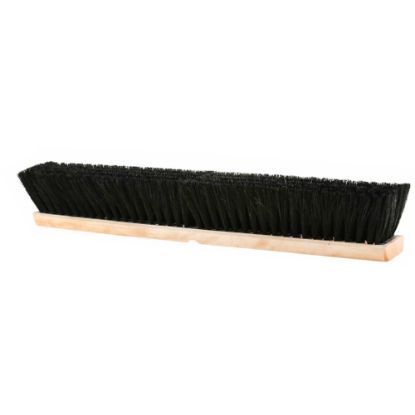 Picture of Globe Commercial Products Tampico Push Broom Head, 24in x 3-1/2in, Black