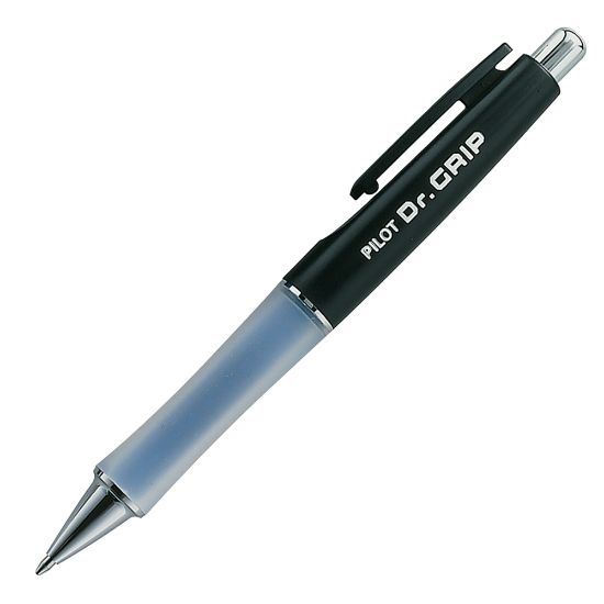 Picture of Pilot Dr. Grip Retractable Ballpoint Pen, Medium Point, 1.0 mm, Black/Blue Barrel, Black Ink