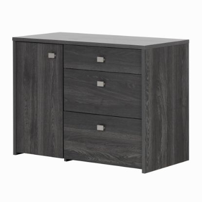 Picture of South Shore Interface Storage Unit, 3 Drawers, Gray Oak