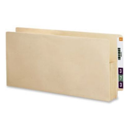 Picture of Smead Reinforced End-Tab Fastener Folders, 2 Fasteners, Straight Cut, Letter Size, Manila, Box Of 50