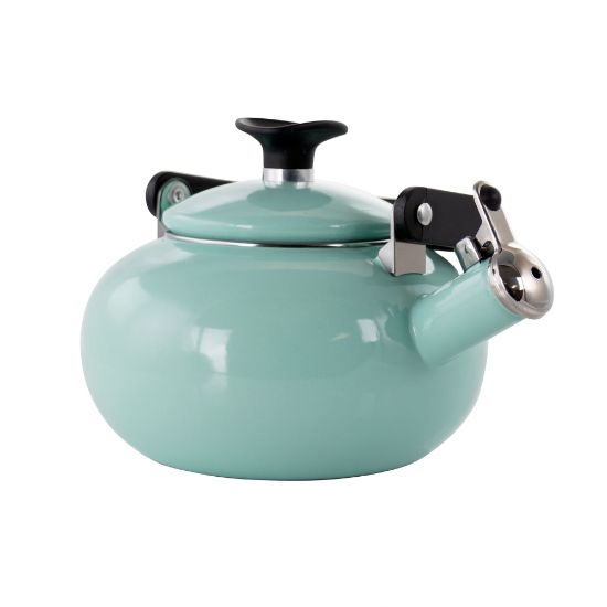 Picture of Kenmore Enamel-On-Steel Whistling Tea Kettle, 1.5 Qt, Blue