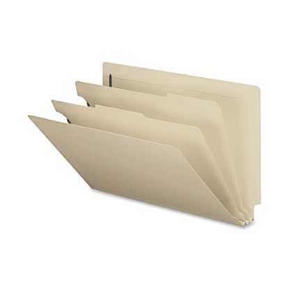 Picture of Smead Manila Classification Folders, 2 Dividers, 2 Partitions, Legal Size, Box Of 10