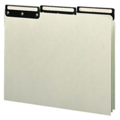 Picture of Smead Blank Pressboard File Guides With Metal Tab, Letter Size, 100% Recycled, Gopher Green, Box Of 50