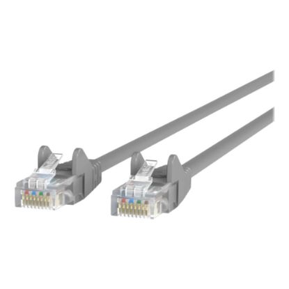 Picture of Belkin CAT5e Ethernet Patch Cable Snagless, RJ45, M/M - Patch cable - RJ-45 (M) to RJ-45 (M) - 33 ft - UTP - CAT 5e - molded, snagless - gray