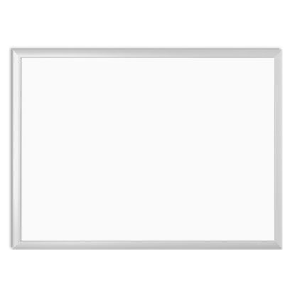 Picture of U Brands Melamine Non-Magnetic Dry-Erase Board, 24in X 18in, Silver Aluminum Frame, Actual Size 23in X 17in (030U00-01)