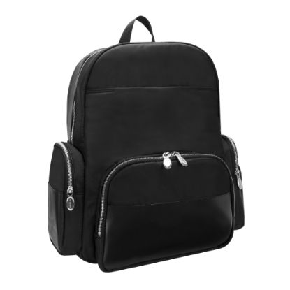 Picture of McKlein N-Series Cumberland Nano Tech Backpack With 17in Laptop Pocket, Black