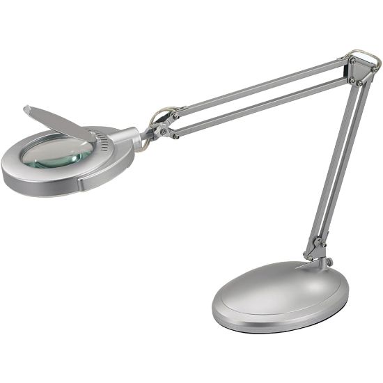 Picture of Victory Light Magnifier Task Lamp, 48inH, Silver