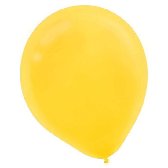 Picture of Amscan Latex Balloons, 12in, Sunshine Yellow, 72 Balloons Per Pack, Set Of 2 Packs