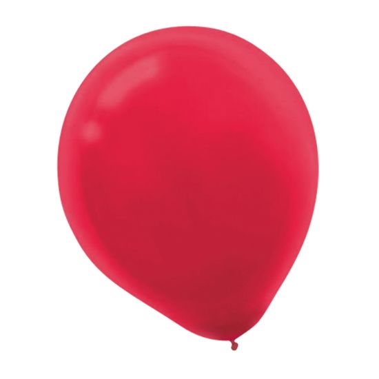 Picture of Amscan Latex Balloons, 12in, Apple Red, 72 Balloons Per Pack, Set Of 2 Packs