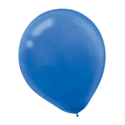 Picture of Amscan Latex Balloons, 12in, Royal Blue, 72 Balloons Per Pack, Set Of 2 Packs