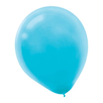 Picture of Amscan Latex Balloons, 12in, Caribbean Blue, 72 Balloons Per Pack, Set Of 2 Packs