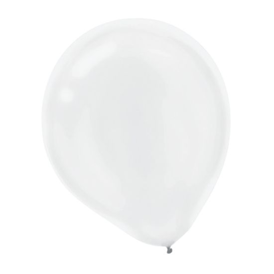 Picture of Amscan Pearlized Latex Balloons, 12in, White, Pack Of 72 Balloons, Set Of 2 Packs