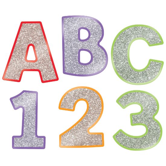 Picture of Carson-Dellosa Sparkle And Shine Glitter EZ Letters, Colorful, Pack Of 219