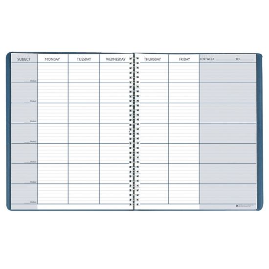 Picture of House of Doolittle 40-Week Teachers Planners, Blue, 8-1/2in x 11in, Pack Of 2 Planners