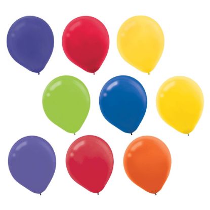 Picture of Amscan Latex Balloons, 12in, Assorted Colors, 72 Balloons Per Pack, Set Of 2 Packs