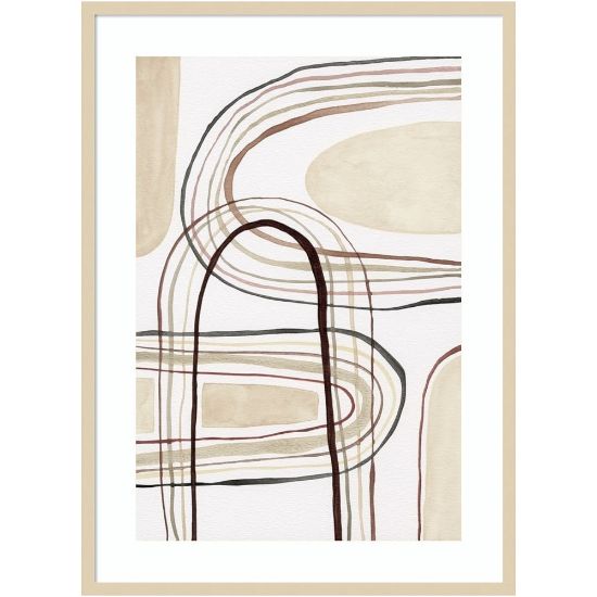 Picture of Amanti Art Arounds II by Nikki Galapon Wood Framed Wall Art Print, 41inH x 30inW, Natural