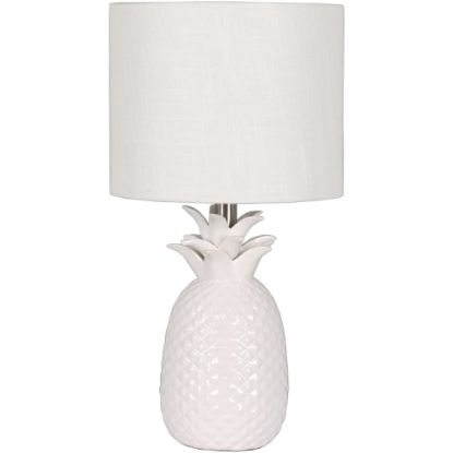 Picture of Adesso Simplee Pineapple Table Lamp, 17inH, White