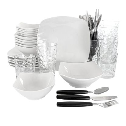 Picture of Gibson All U Need 48-Piece Ceramic Dinnerware Combo Set, White