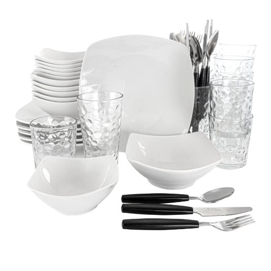 Picture of Gibson All U Need 48-Piece Ceramic Dinnerware Combo Set, White