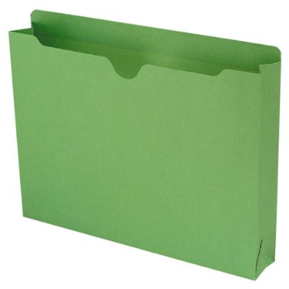 Picture of Smead Expanding Reinforced Top-Tab File Jackets, 2in Expansion, Letter Size, Green, Box Of 50