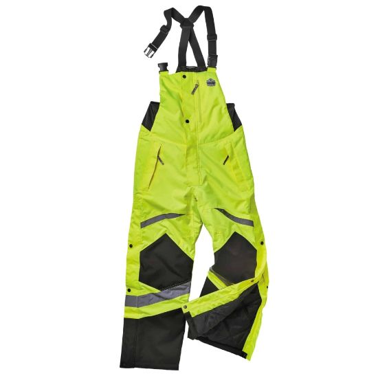 Picture of Ergodyne GloWear 8928 Class E Hi-Vis Insulated Bib, X-Large, Lime