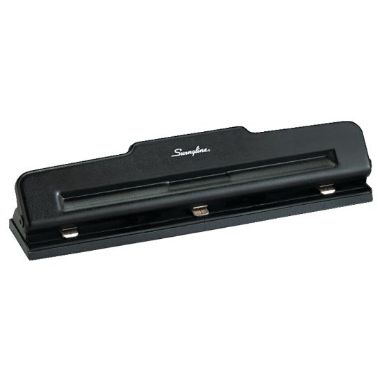 Picture of Swingline Light-Duty Adjustable Desktop Punch, Black