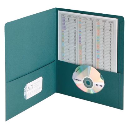 Picture of Smead Color Portfolios, 8 1/2in x 11in, Teal, Pack Of 25