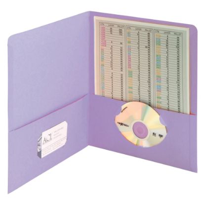 Picture of Smead Color Portfolios, 8 1/2in x 11in, Lavendar, Pack Of 25