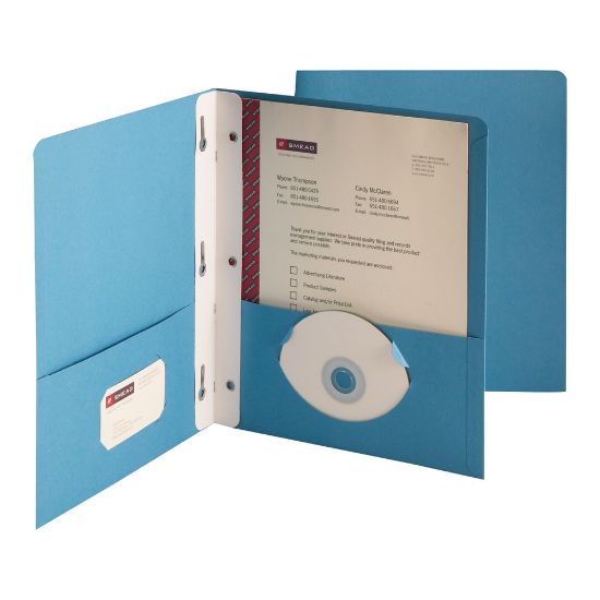 Picture of Smead Color Portfolios, 8 1/2in x 11in, Blue, Pack Of 25