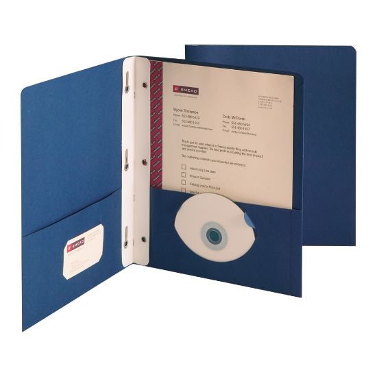 Picture of Smead Color Portfolios, 8 1/2in x 11in, Dark Blue, Pack Of 25