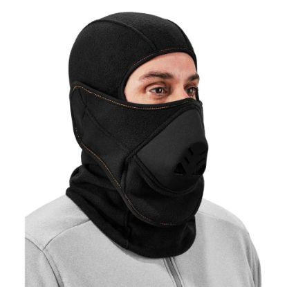 Picture of Ergodyne N-Ferno 6970 Extreme Balaclava Face Mask With Hot Rox, One Size, Black