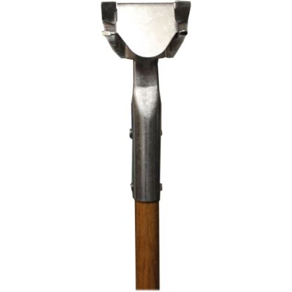 Picture of Genuine Joe Dust Mop Snap-on Wood Handle - 60in Length - 1.50in Diameter - Natural, Silver - Wood - 1 Each