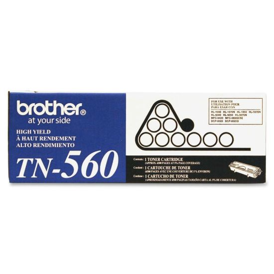 Picture of Brother TN-560 Black High Yield Toner Cartridge, TN-560BK