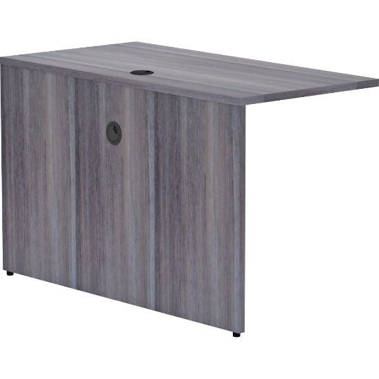 Picture of Lorell Essentials 48inW Desk Bridge, Weathered Charcoal