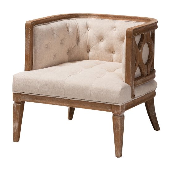 Picture of Baxton Studio 9384 Accent Barrel Chair, Beige