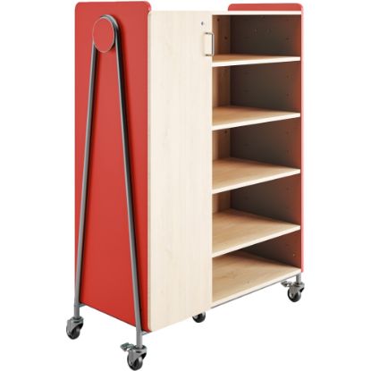 Picture of Safco Whiffle Triple-Column 13-Drawer Rolling Storage Cabinet, 60inH x 43-1/4inW x 19-3/4inD, Red